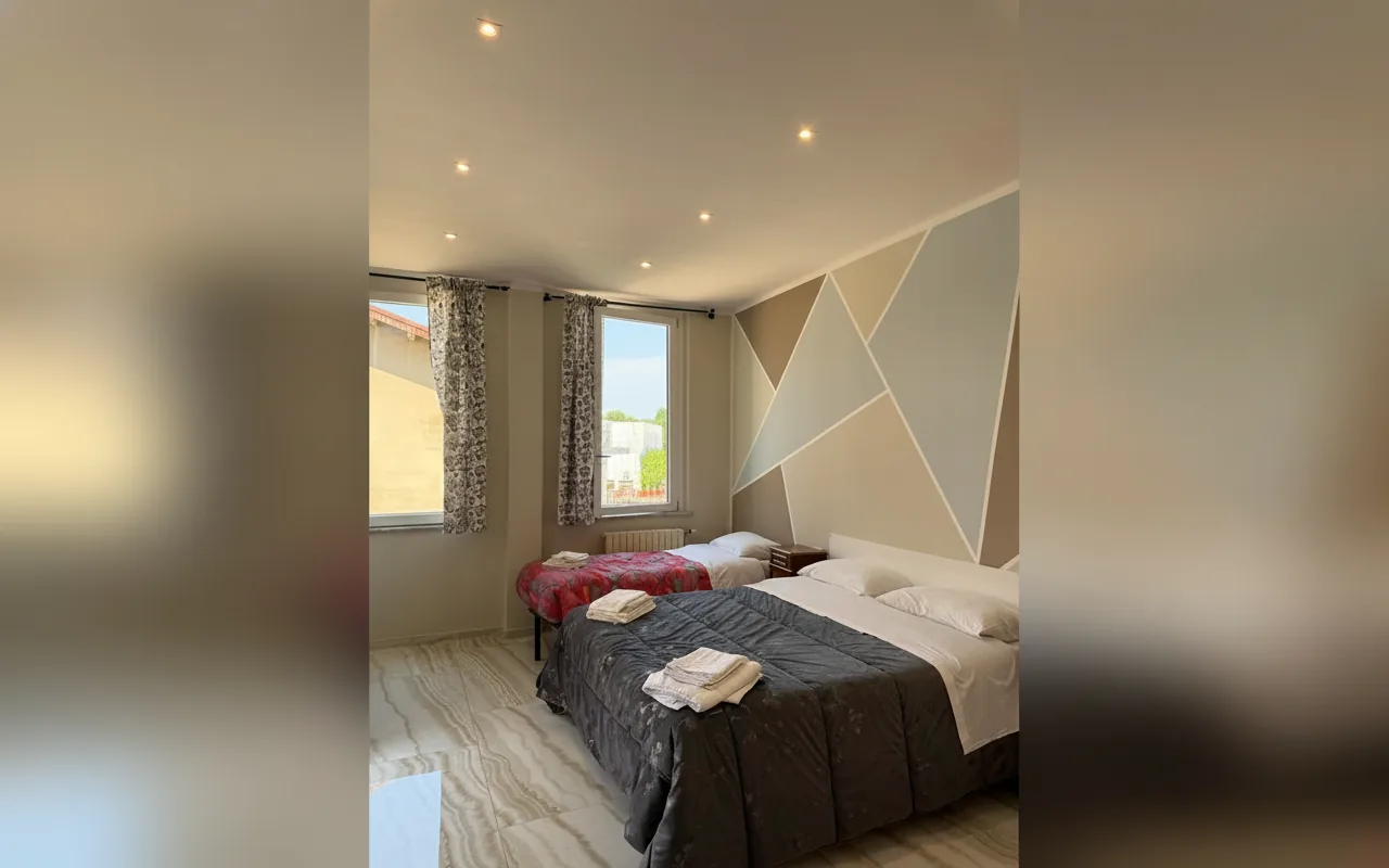Camera con bagno privato — Rooms Vincanto, Salsomaggiore Terme (Emilia-Romagna) (foto 6)