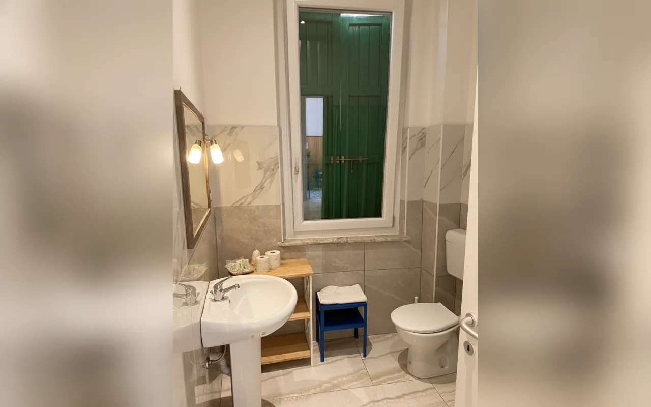 Bagno privato — Rooms Vincanto, Salsomaggiore Terme (Emilia-Romagna) (foto 9)